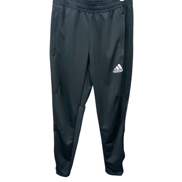 Adidas  mens small Black Ankle zip running Track Joggers Sweatpants - Picture 1 of 10